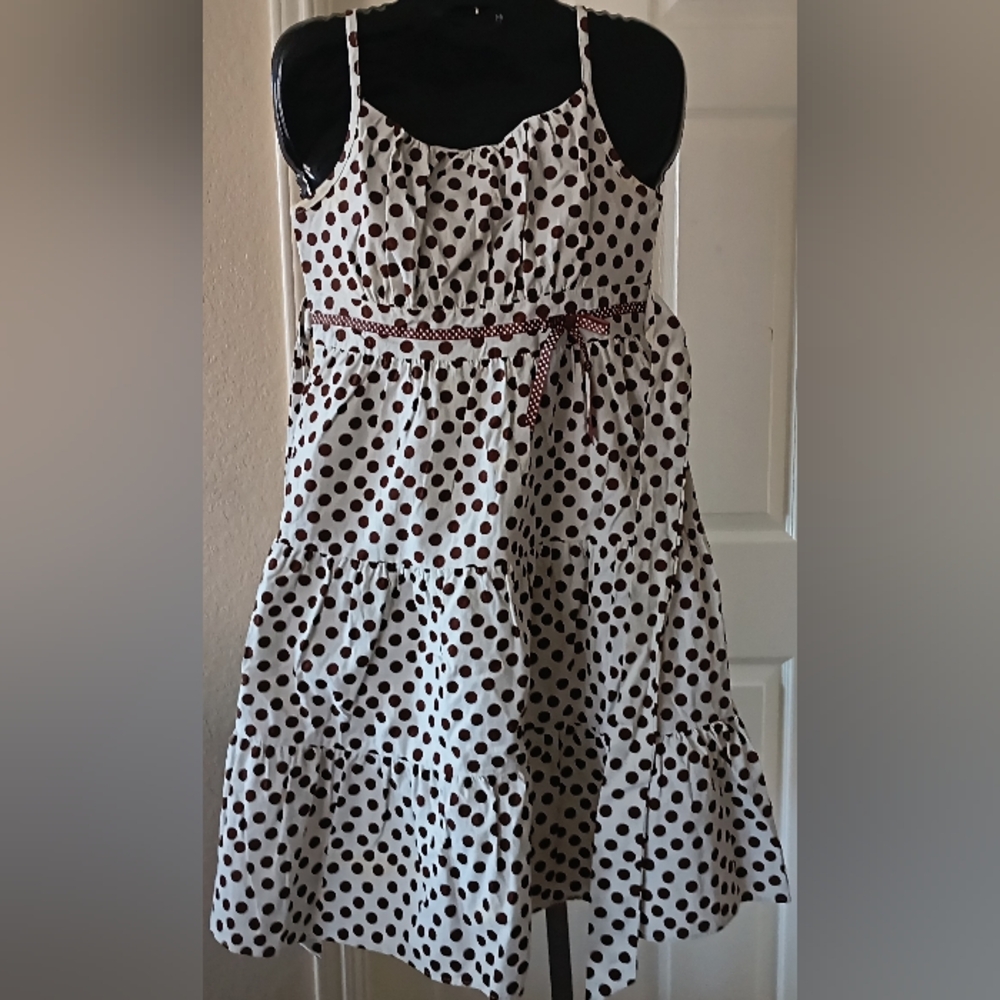 Polka Dot Sleeveless Dress